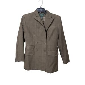 Lauren Ralph Lauren 100% Worsted Wool Blazer 6